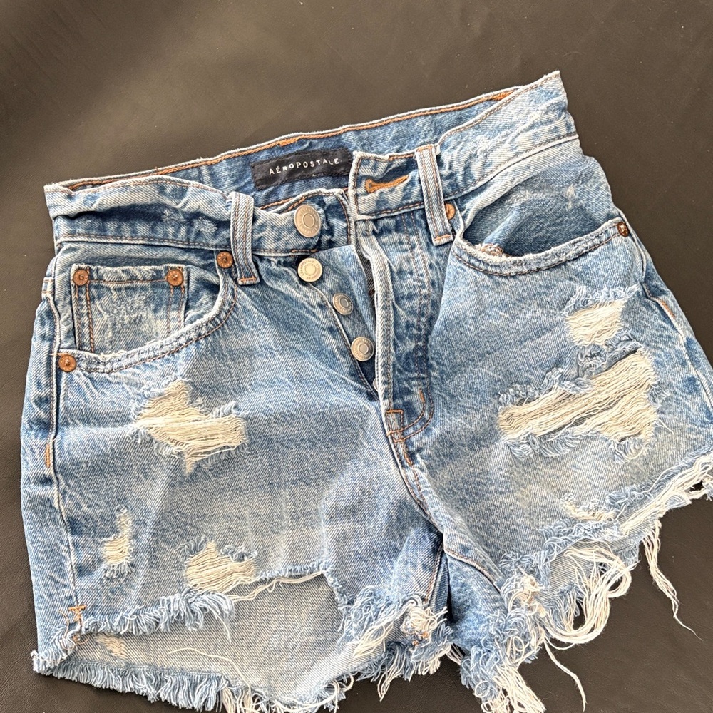Aeropostale Women's Distressed Denim cutoffs Shorts